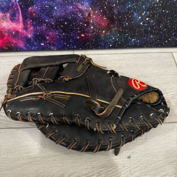 Rawlings RFM 37B Mark McGwire LHT First Base Baseball Glove Black Leather 11" - Picture 5 of 6